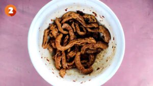 Vegan Mongolian Beef Soy Curls Recipe, Air Fryer Soy curls jerk