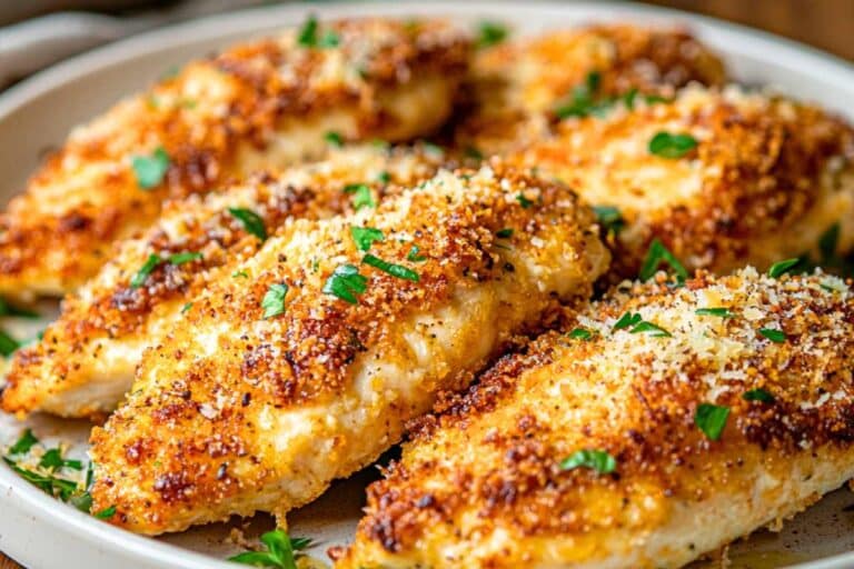 Crispy Parmesan Crusted Chicken