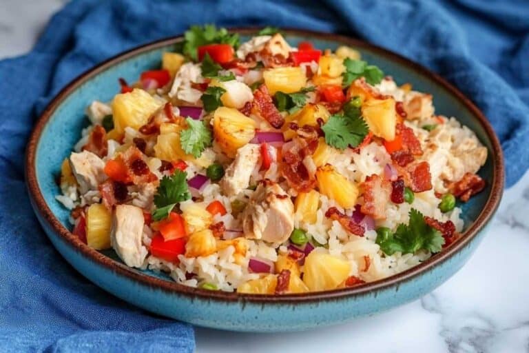 Pineapple Chicken Rice Casserole