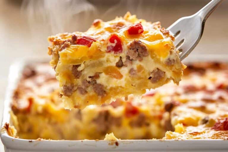 Sausage Hashbrown Breakfast Casserole