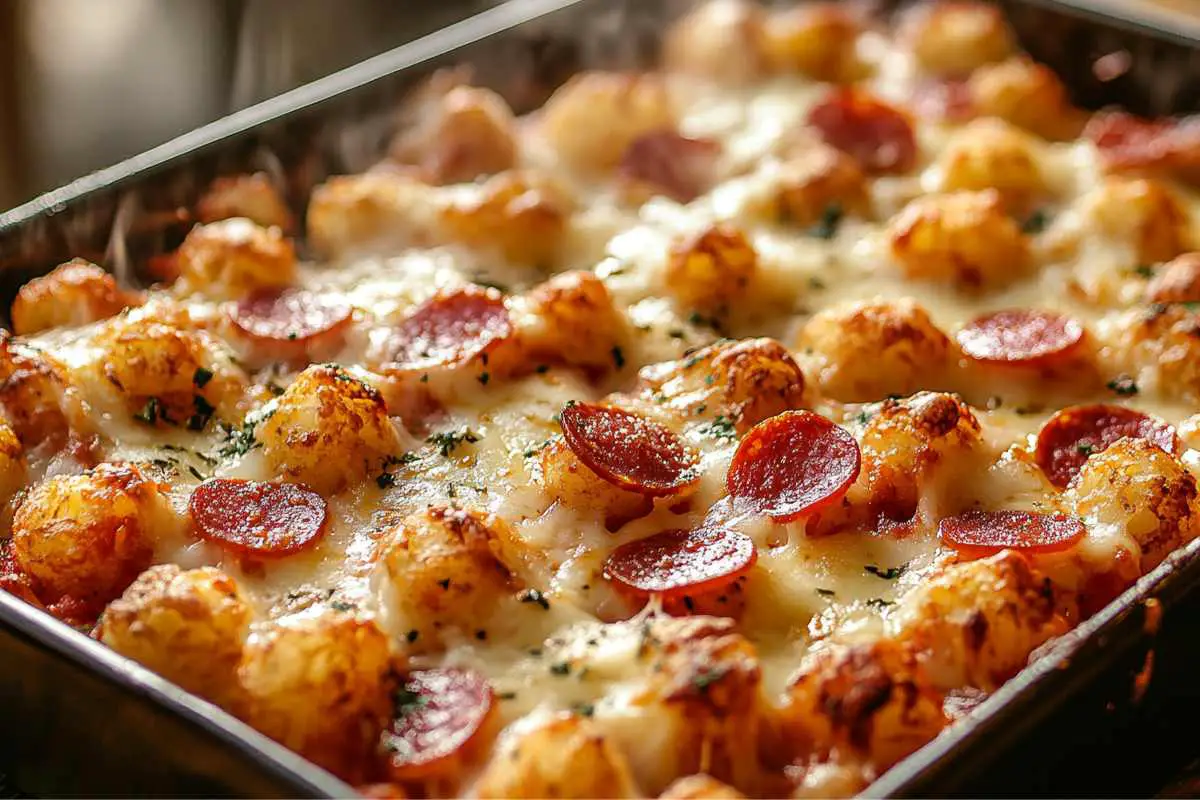 tater tot pizza Casserole