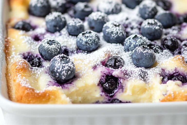 Blueberry Cottage Cheese Breakfast Bake Recipe