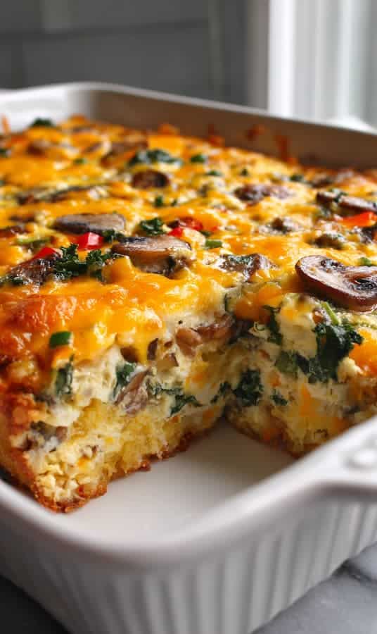 Vegetarian Tater Tot Breakfast Casserole Recipe